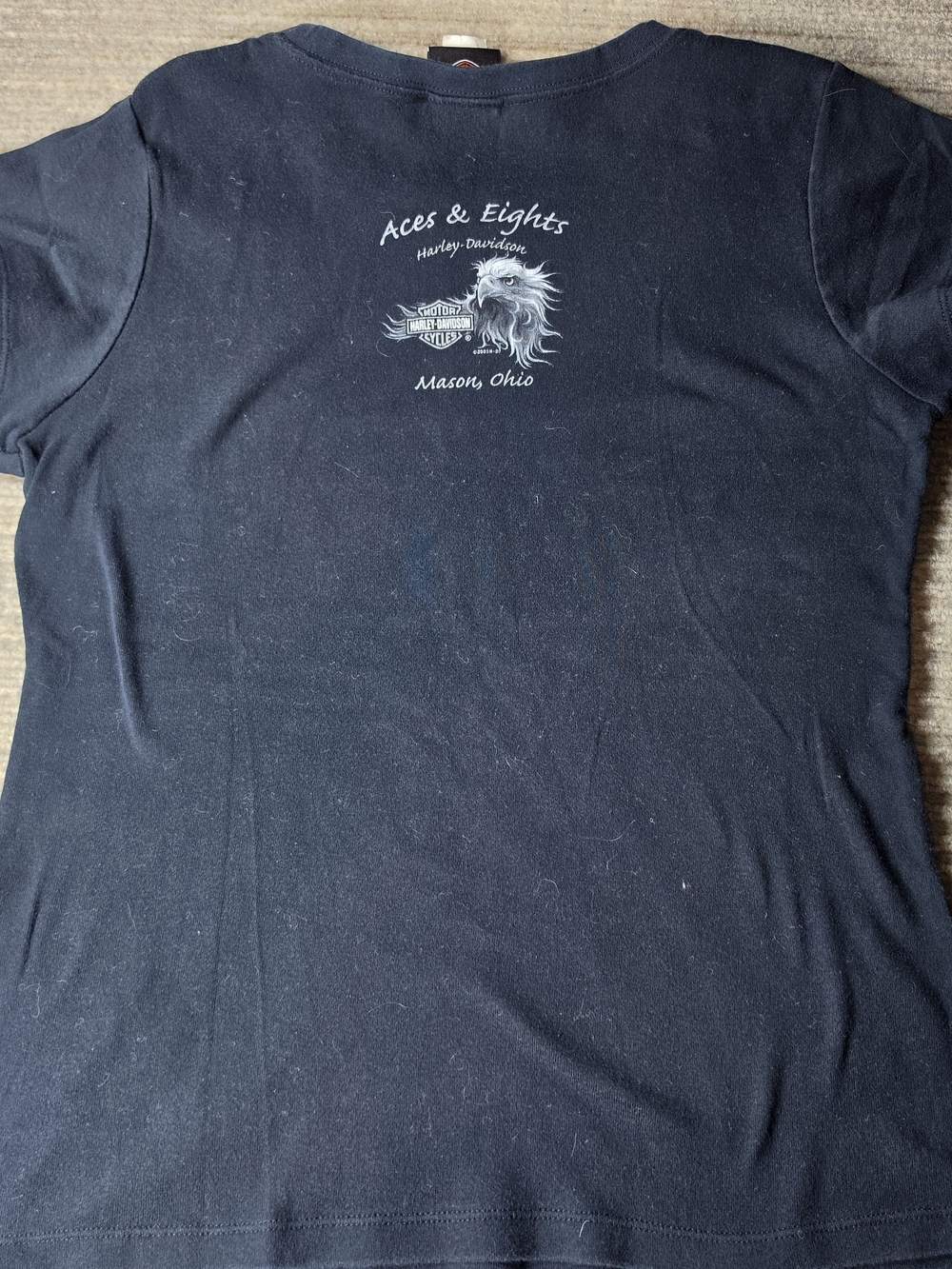Harley-Davidson Women's Gothic Short Sleeve Scoop Neck Tee - Black Xl - Picture 6 of 8